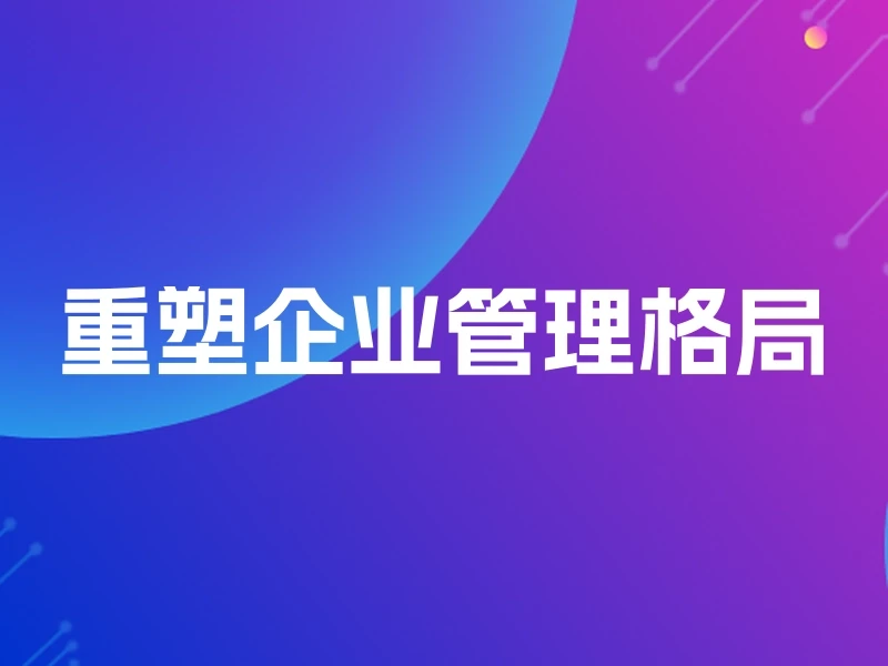 重塑企业管理格局