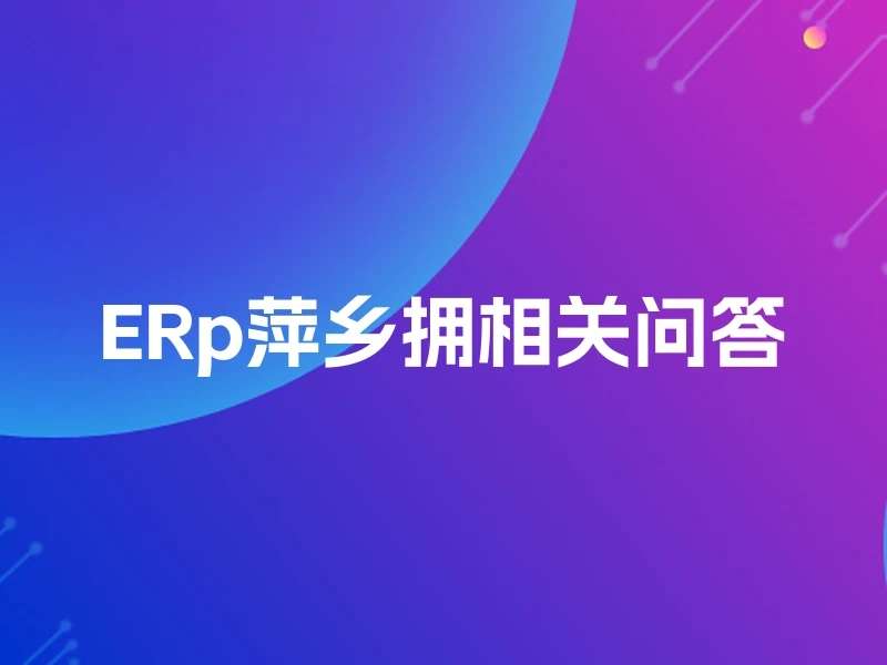 ERp萍乡拥相关问答